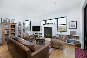 Living area and gas fireplace