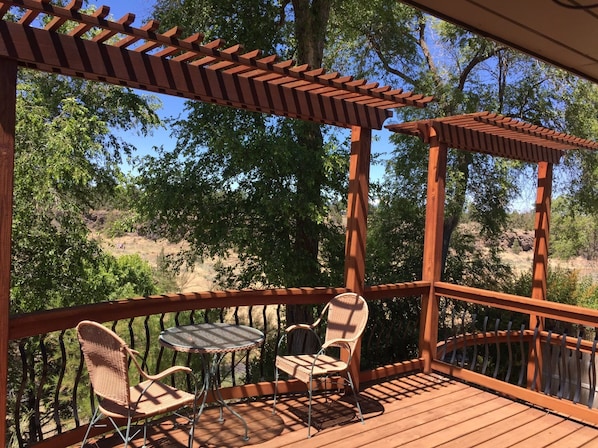 Private deck overlooking the canyon.