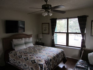 Bedroom #1 queen bed.