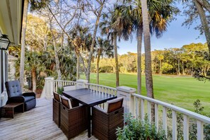Enjoy dining outside with a view!