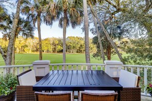 Enjoy dining outside with a view!