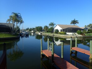 Several boat slips on property