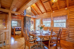 Large dining area in the main level.