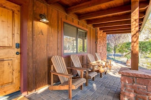 A great covered porch with views for relaxing!
