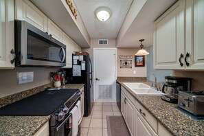 There is a washer and dryer in the laundry closet.