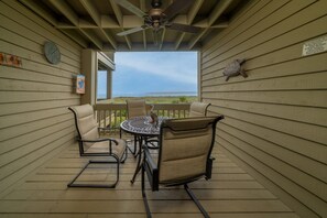 Enjoy coffee or cocktail on the deck overlooking the ocean & Edisto River.