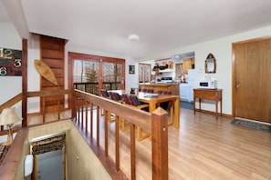 Upper level Livingroom and Kitchen