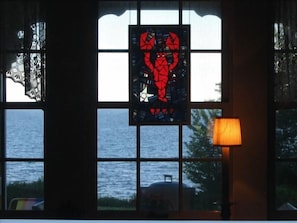Our resident lobster and the first thing you will see upon entering Wild Rose