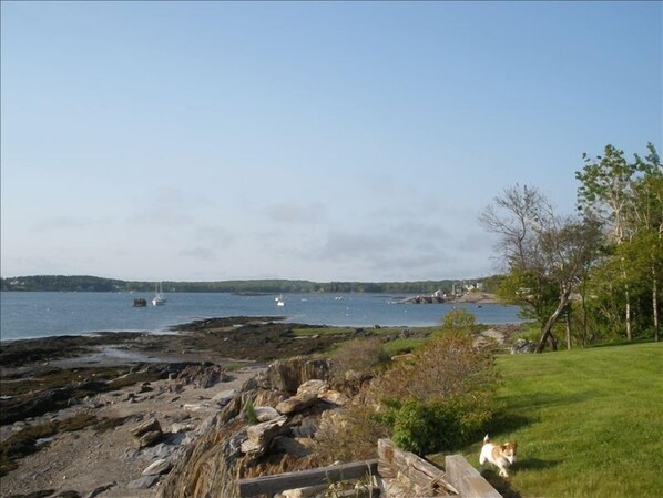 View of ocean from backyard