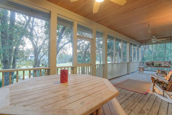 Screened in Porch First Floor