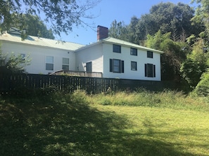 View of apartment from polo field