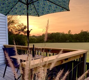 Private Deck Overlooking Polo Field