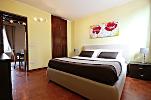 Bedroom with big double bed, extra comfortable