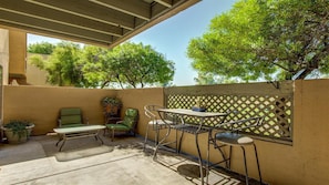 PATIO FROM SLIDING GLASS DOOR