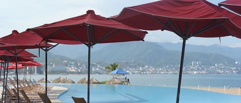 View to Downtown from the main pool