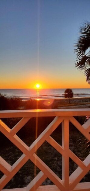 sunset view from the upper deck