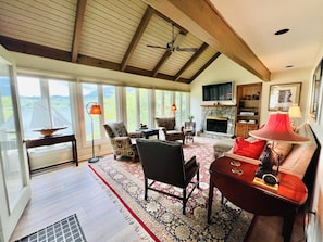 Living Room with sweeping views of lake (Main Level)