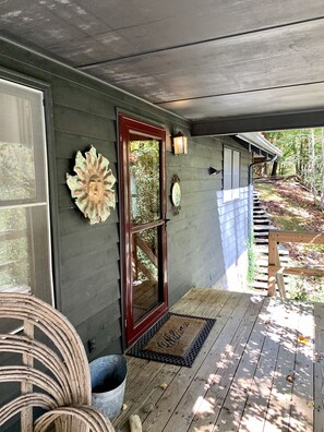 Welcoming front porch to great our guests!