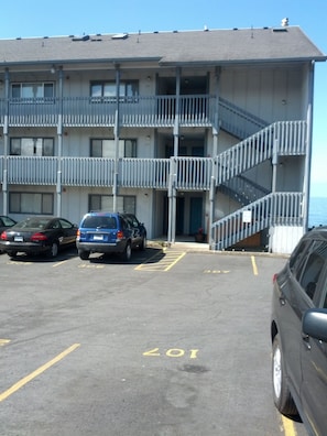 Parking directly across from ground floor unit