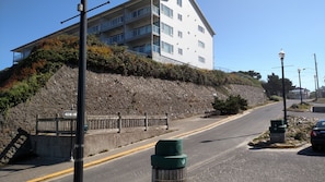 Outside of condo complex (beach view)