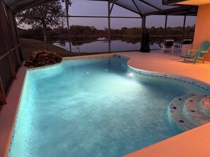 Pool at Night

