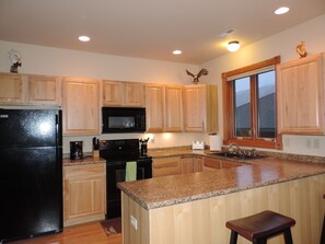 Kitchen in The Eagles Nest at Yellowstone.