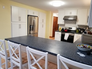 Newly renovated kitchen with everything you need. Fully appointed kitchen.