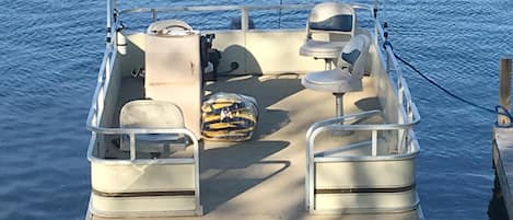 This is the Pontoon that is available with your booking anytime from 5/13 - 9/9.