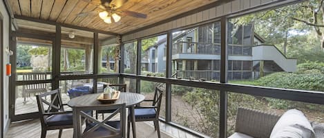 Screened-In Patio With Nature Views