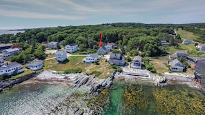 access to the beach in front of the house