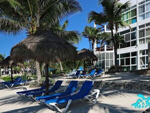 On the largest private beach in Akumal: ONLY for us and our guests