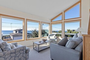 Living Room overlooking the ocean