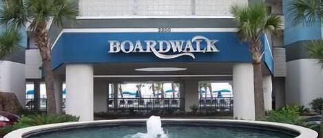 ENTRANCE TO BOARDWALK BEACH RESORT