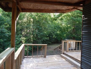 side of cabin 