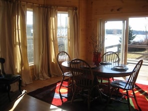 Dining area with incredible views