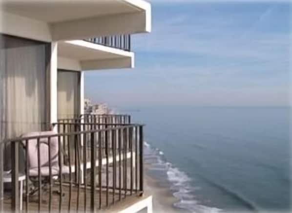 Balcony Off the Living Room with Lounging Available for your Viewing Pleasure