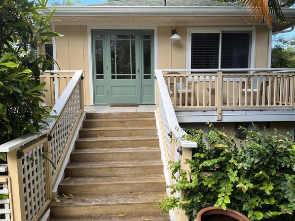 Front Staircase to the Little Yellow Cottage