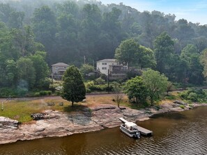 From the water, view of the whole  property.