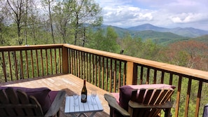 Relaxing view from deck.