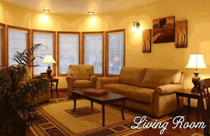 Living room perfect for relaxing or entertaining
