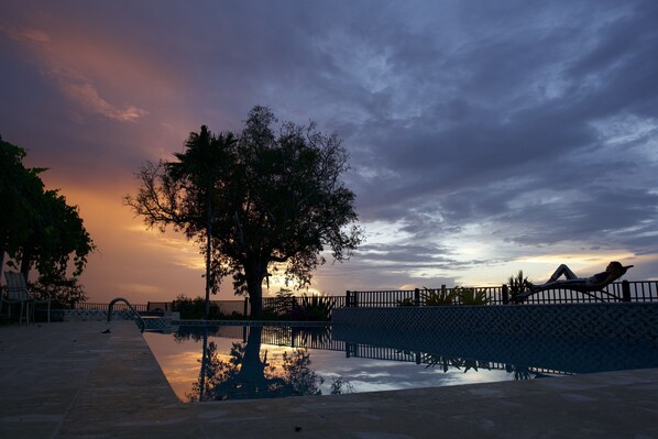 Sunset view of ocean