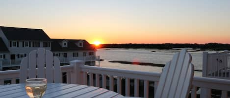 Peaceful sunset views of the sound 