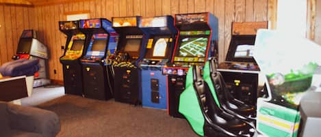 A pool table and lots of video games - our game room will have the kids ecstatic