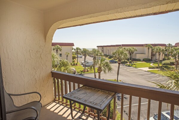 Gorgeous beach view from the balcony