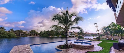 Backyard Pool overlooking lagoon