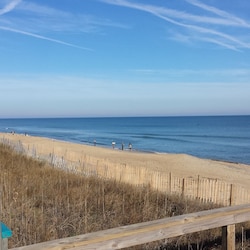 View from dune top looking north.