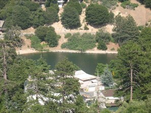 Entry Level Balcony View of Lake and Mountains