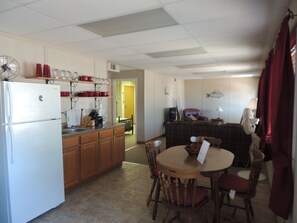 Kitchen and dining area