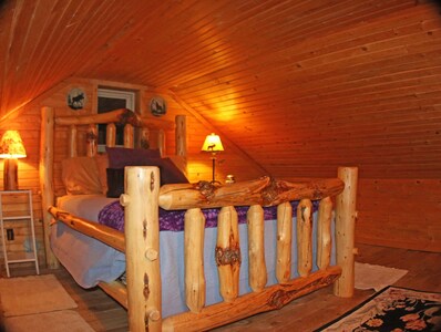 Iconic Log Cabin At The Yellowstone River Ranch