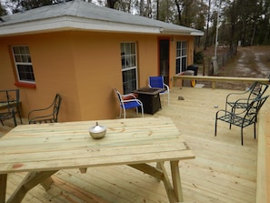 Had new deck built for renters, lots of space to enjoy the outdoors